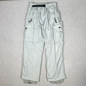 MAGNUS Snow Pants Mens M Gray‎ Pull On Ski Aquaphile Waterproof Snowboard Belted